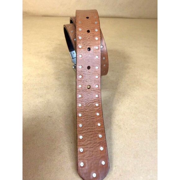 Lauren Ralph Lauren Studded Leather Reversible Belt Brown/Black Sz 42 main image 8